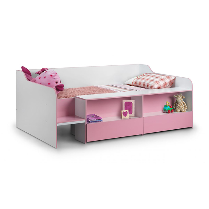 Stella Pink Low Sleeper Bed - Click Image to Close